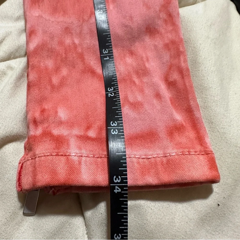 Joe’s Jeans Pink Tie Dye Jeggings XS High Rise Skinny Stretch Ankle Zip Pants